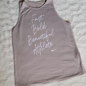 Nike Athletic Tee "Fast Bold Beautiful Athlete" size S